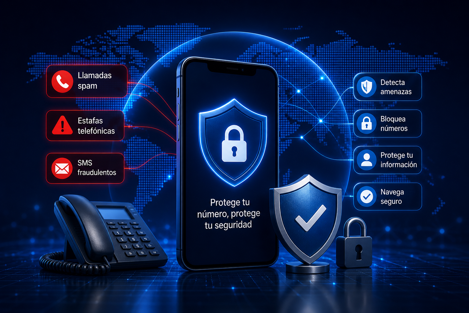 Seguridad Telefónica evita spam, estafas y llamadas sospechosas